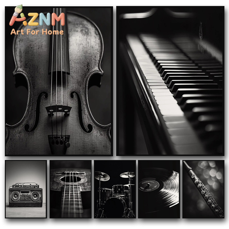 Picture Of Musical Instrument - Poster Fotografici di Strumenti Musicali Classici,