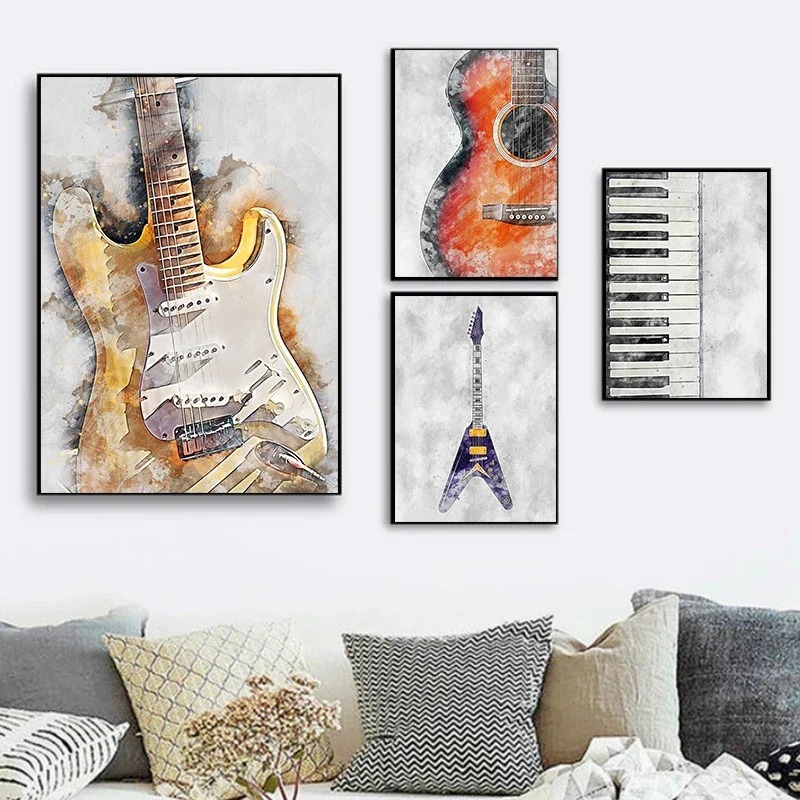 1 pezzo di stampa artistica su - Picture Of Musical Instrument recensione e prezzo