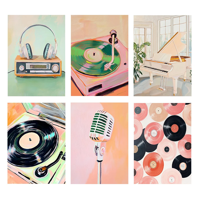 (Senza cornice) Poster artisti - Picture Of Musical Instrument recensione e prezzo